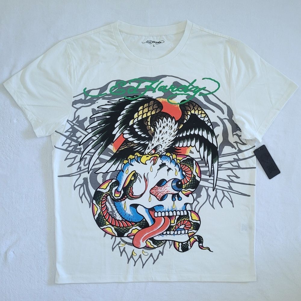 Ed Hardy Skull💀, Eagle🦅 and Snake🐍 Graphic Tee👕  - NWT